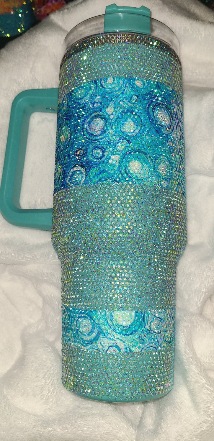 40oz fully rhinestone