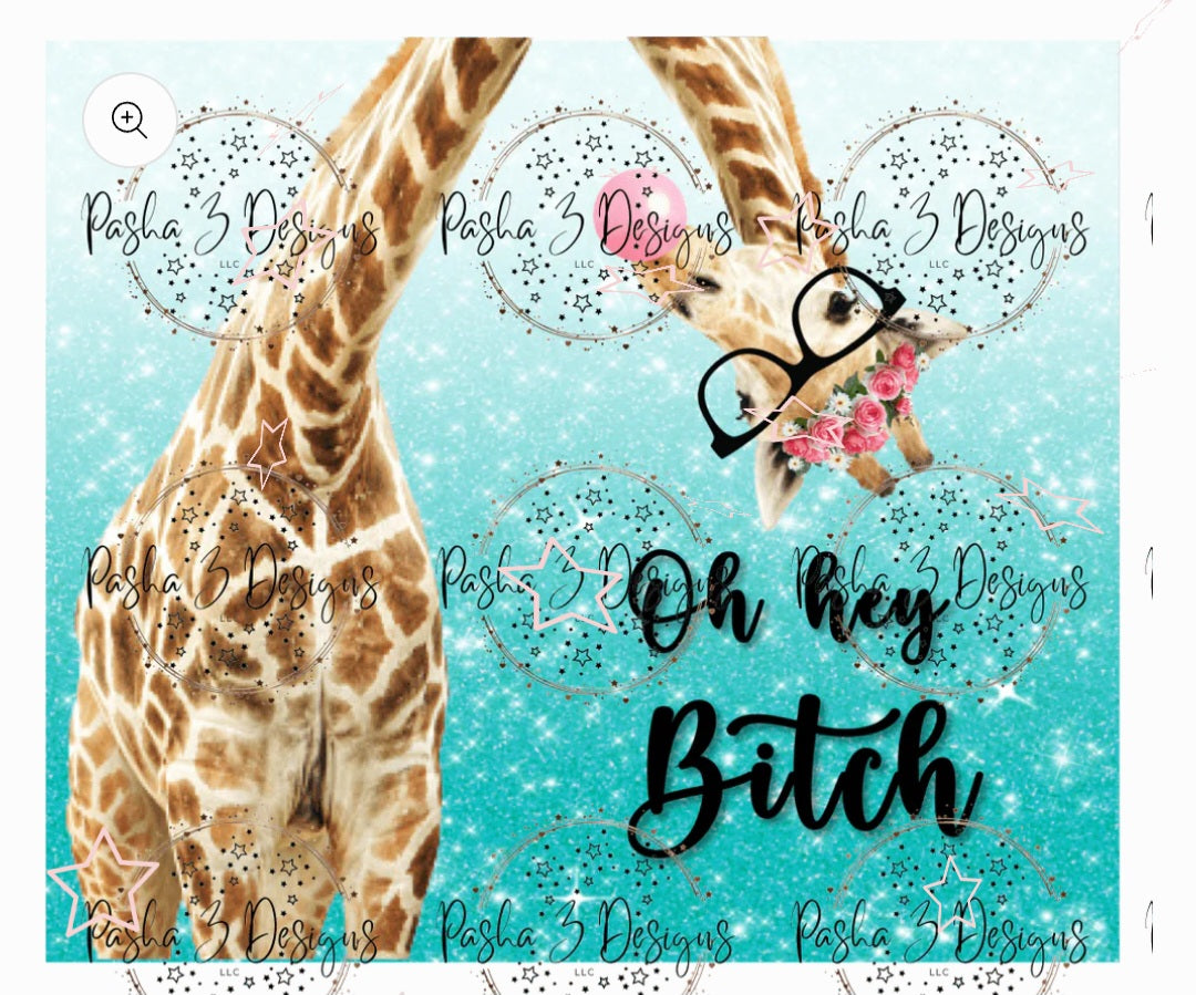 20oz giraffe, elephant, and peacock wrap tumblers, as is, little rhineatone, or fully rhinestone
