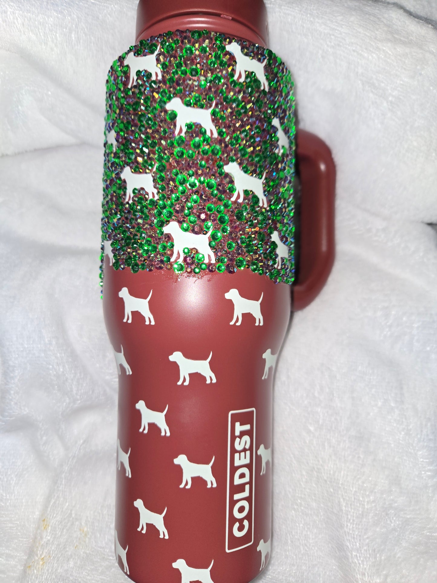 36oz fully rhinestone tumbler