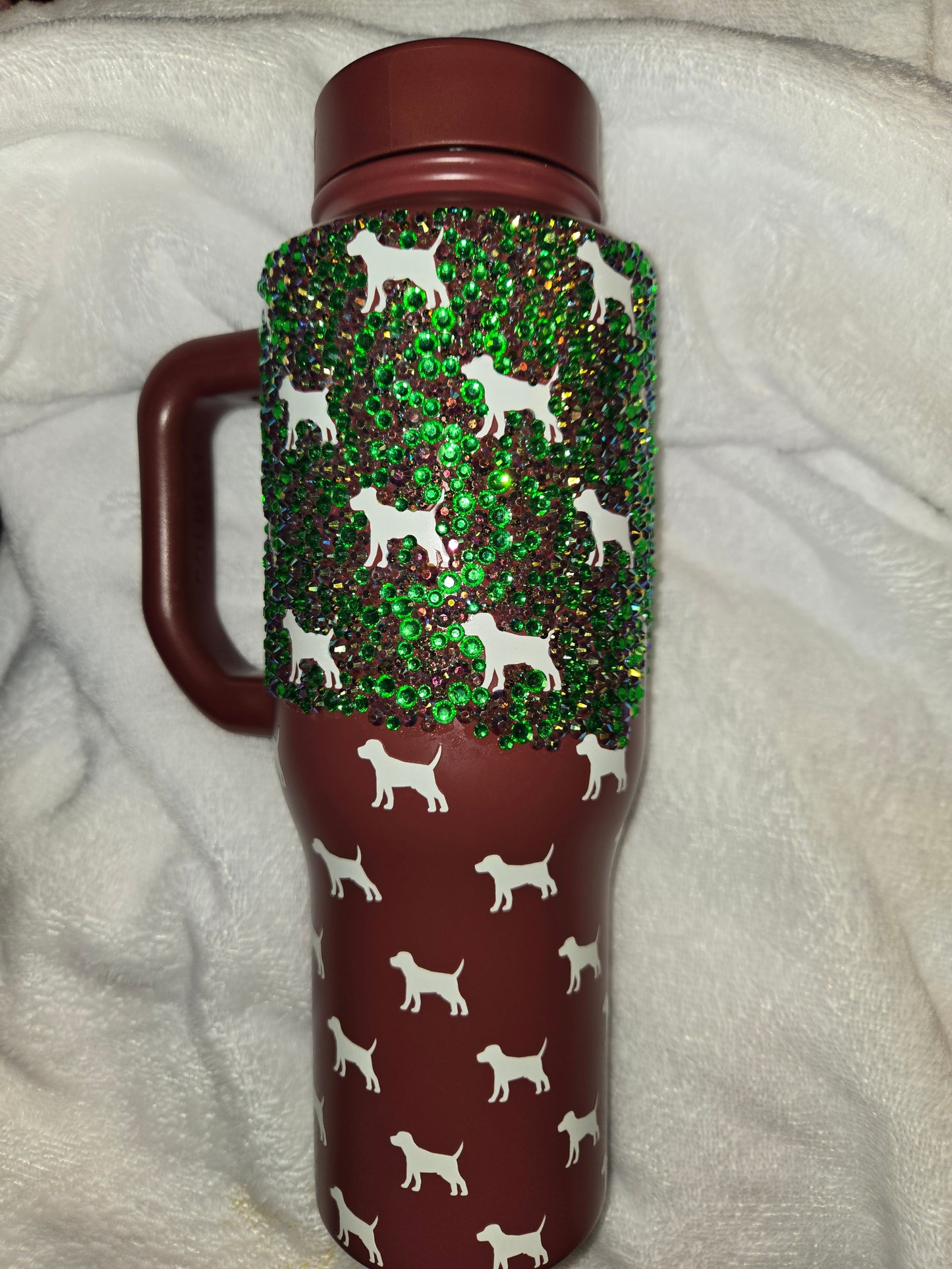 36oz fully rhinestone tumbler