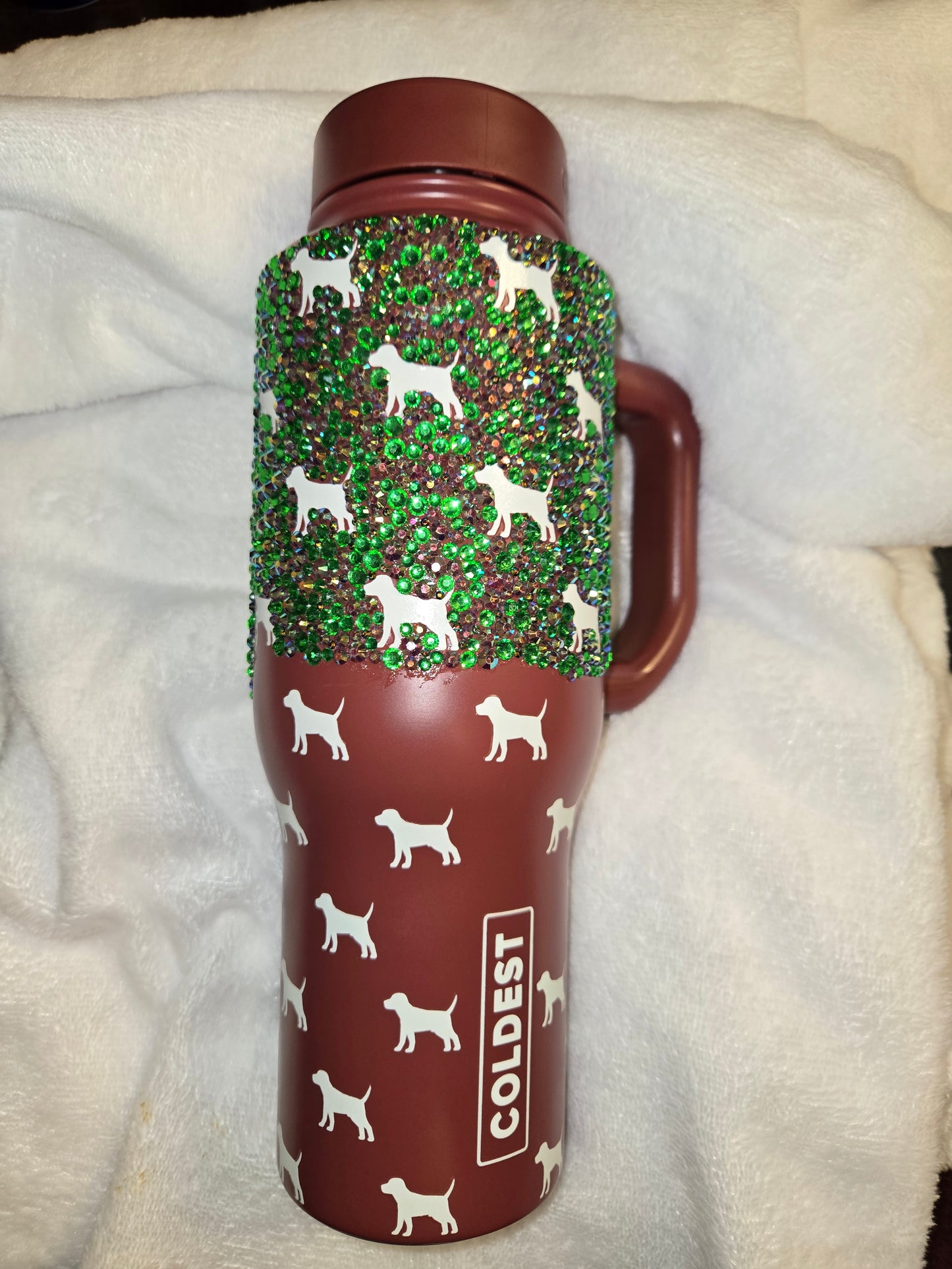 36oz fully rhinestone tumbler