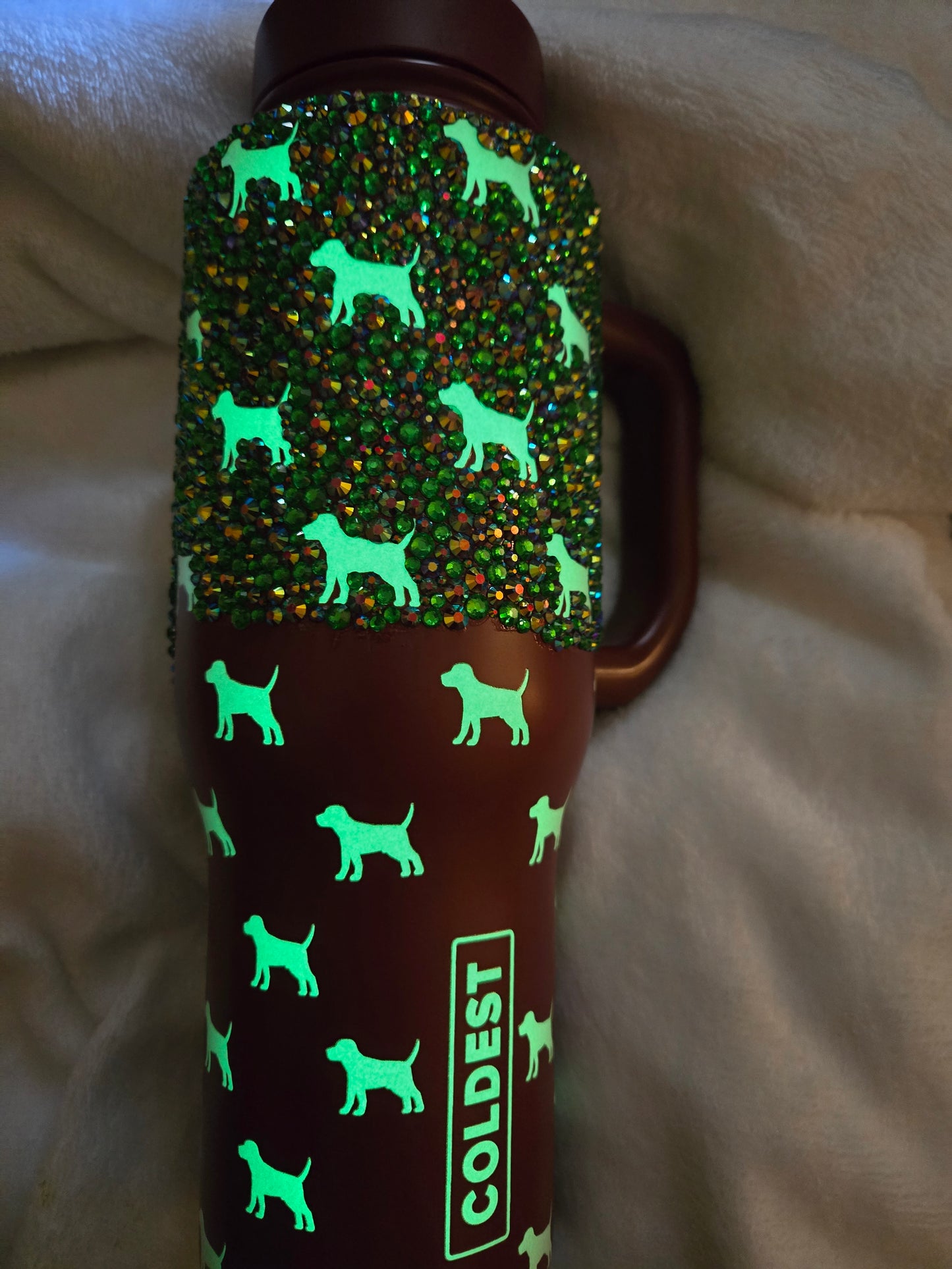36oz fully rhinestone tumbler