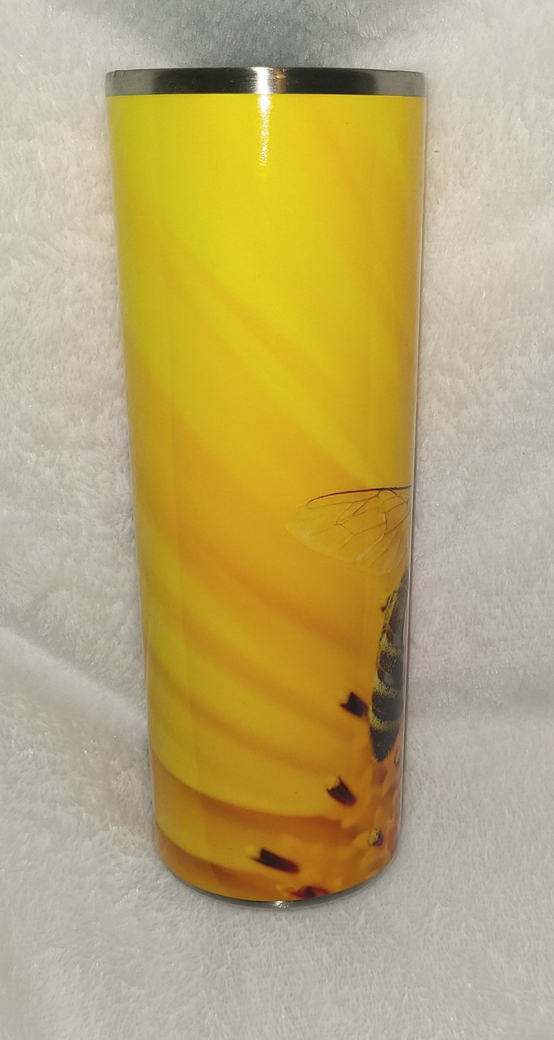Cup 8- 20oz sunflower with bee