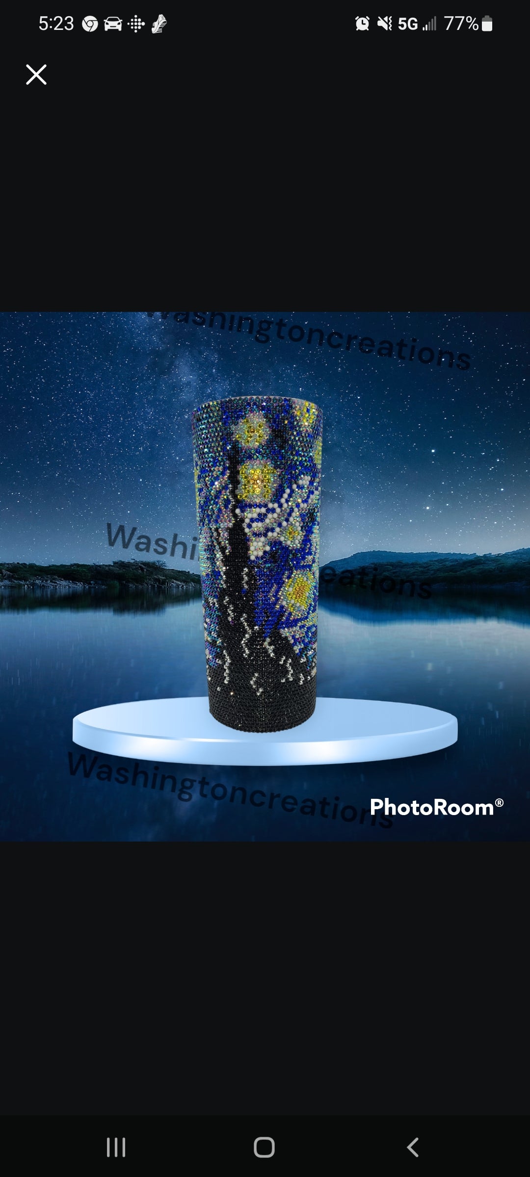 25oz duo Pre-Order starry night rhinestone cup