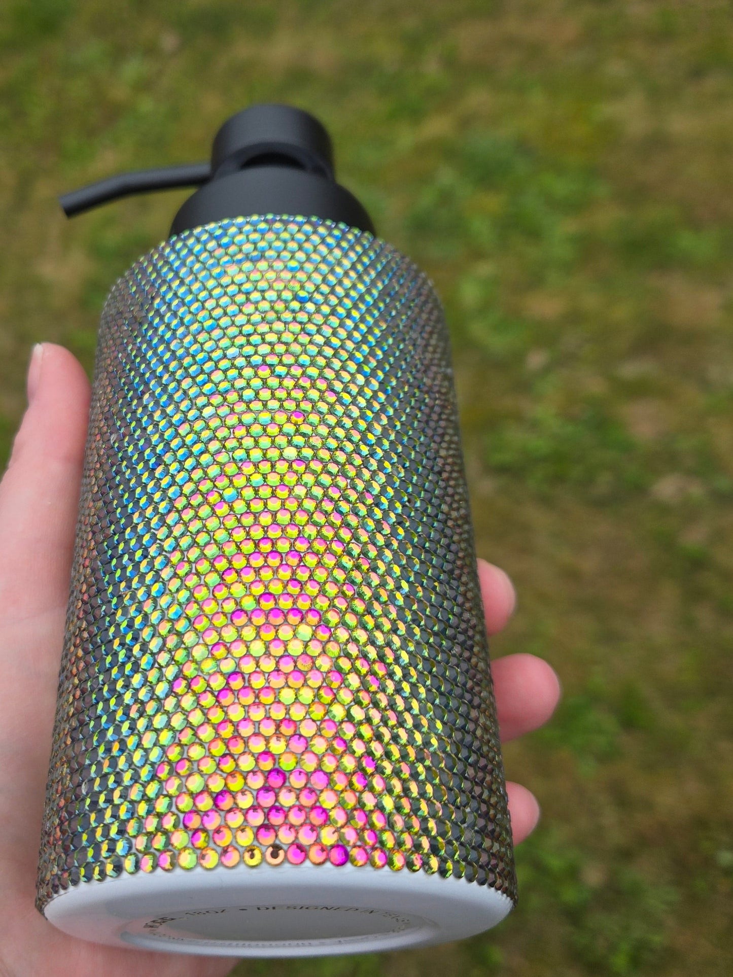 18oz rhinestone Soap dispenser