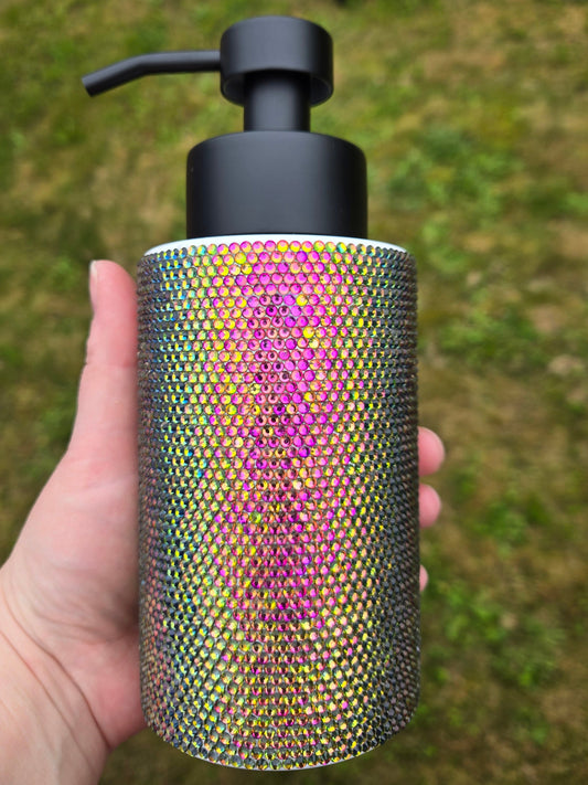 18oz rhinestone Soap dispenser
