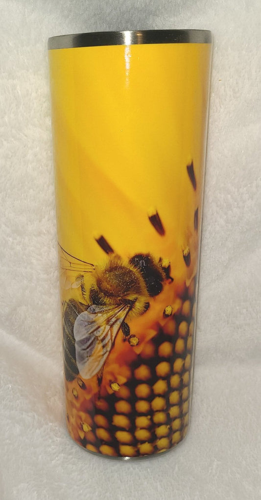 Cup 8- 20oz sunflower with bee
